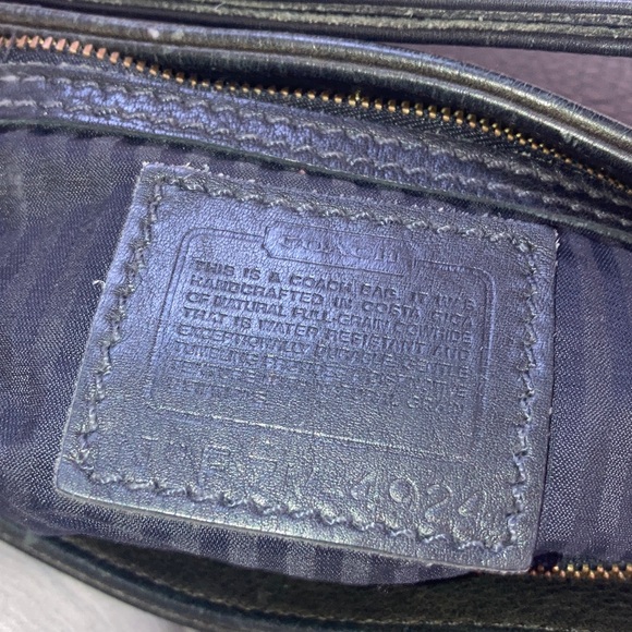 Coach VINTAGE 90’s  Black pebbled  Leather Shoulder Bag No-4924 NO CALLOUTS - Picture 8 of 13